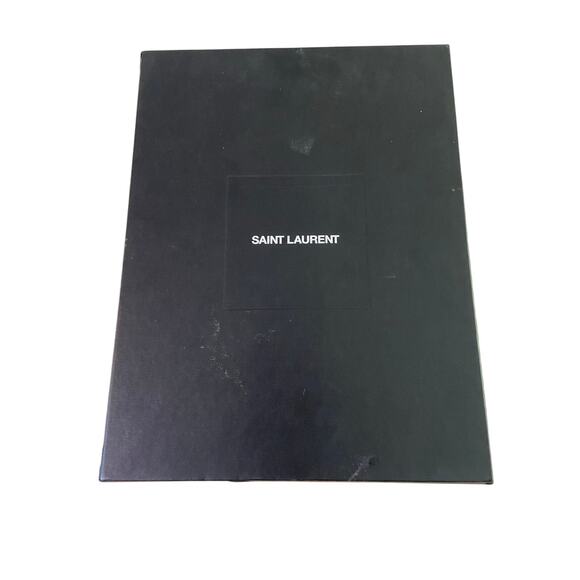 Saint Laurent Suede Leather Boot West Harness Cowboy Western Coastal Sz 37/7 - Picture 12 of 13